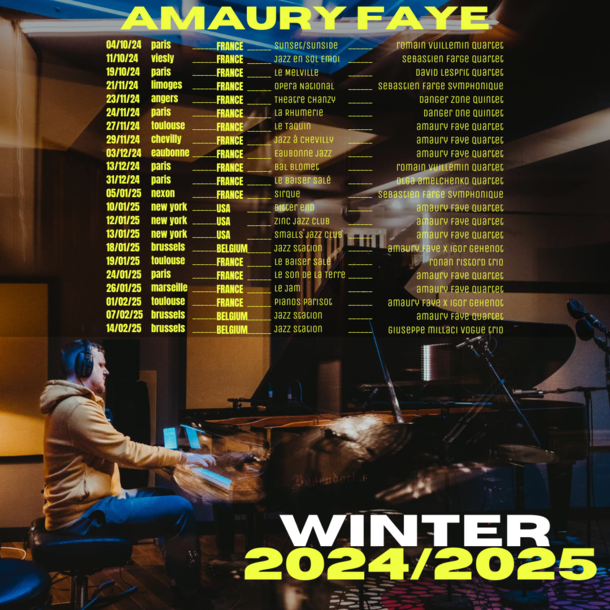 Amaury Faye en tournée pour l'hiver 2024/2025