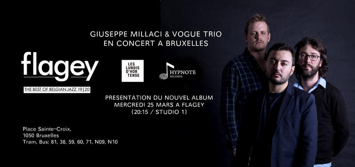 Amaury Faye en tournée belge avec le Giuseppe Millaci Vogue Trio